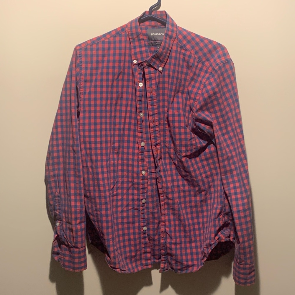 Plaid Bonobos Slim Fit Shirt